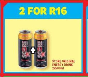 Usave Score Original Energy Drink 2x500ml offer