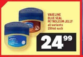 Usave Vaseline Blue Seal Petroleum Jelly All Variants 250ml each offer