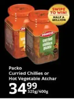 Oxford Freshmarket Packo Curried Chillies or Hot Vegetable Atchar offer