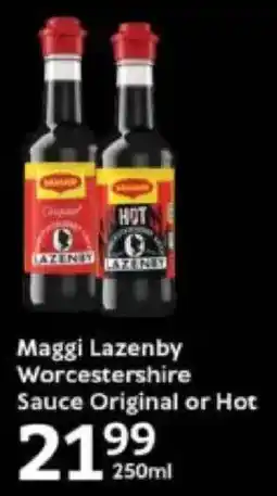 Oxford Freshmarket Maggi Lazenby Worcestershire Sauce Original or Hot offer