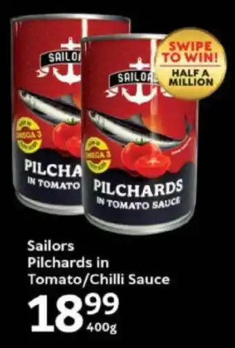 Oxford Freshmarket Sailors Pilchards in Tomato/ Chilli Sauce offer