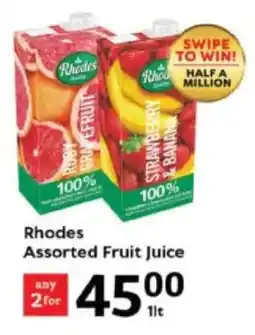 Oxford Freshmarket Rhodes Assorted Fruit Juice offer