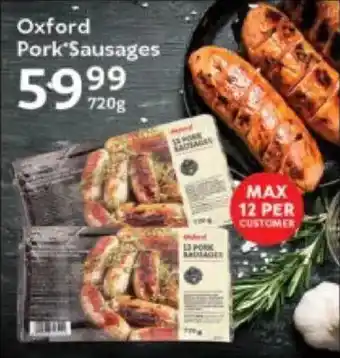 Oxford Freshmarket Oxford Pork Sausages offer