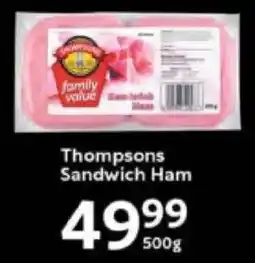Oxford Freshmarket Thompsons Sandwich Ham offer