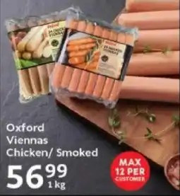 Oxford Freshmarket Oxford Viennas Chicken/ Smoked offer