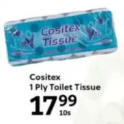 Oxford Freshmarket Cositex 1 Ply Toilet Tissue offer