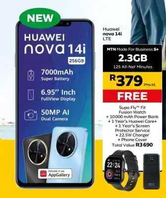 MTN Huawei nova 14i LTE offer