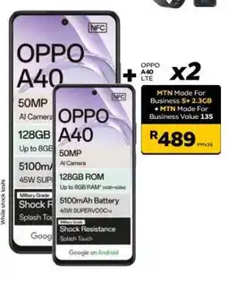 MTN OPPO A40 LTE x2 offer