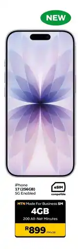 MTN iPhone 17 (256GB) offer