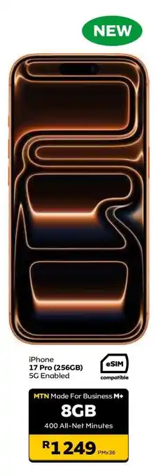 MTN iPhone 17 Pro (256GB) offer