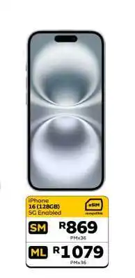 MTN iPhone 16 (128GB) offer