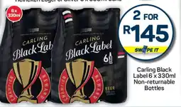 Pick n Pay Carling Black Label 6 x 330ml Non-returnable Bottles offer