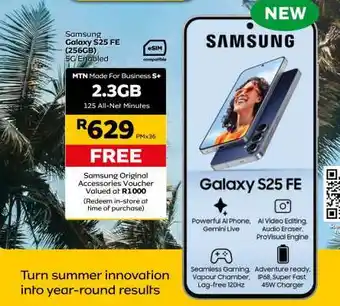 MTN Samsung Galaxy S25 FE (256GB) offer