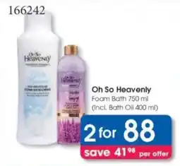 Clicks Oh So Heavenly Foam Bath offer