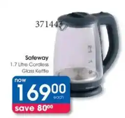 Clicks Safeway Cordless Glass Kettle offer