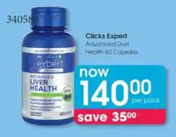 Clicks Clicks Expert Advanced Liver Health offer