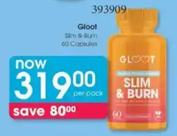 Clicks Gloot Slim & Burn Capsules offer