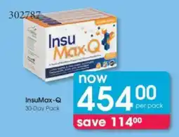 Clicks InsuMax-Q offer
