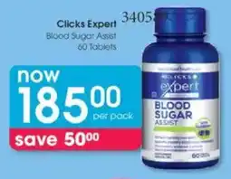 Clicks Clicks Expert Blood Sugar Assist Tablets offer