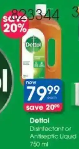 Clicks Dettol Disinfectant or Antiseptic Liquid offer