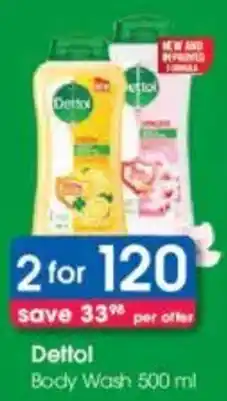 Clicks Dettol Body Wash offer