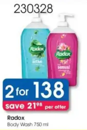 Clicks Radox Body Wash offer