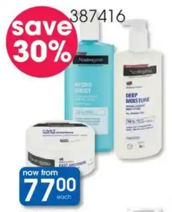 Clicks Neutrogena Hand & Body Products offer