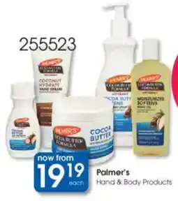 Clicks Palmer's Hand & Body Products offer