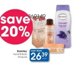 Clicks Bramley Hand & Body Products offer