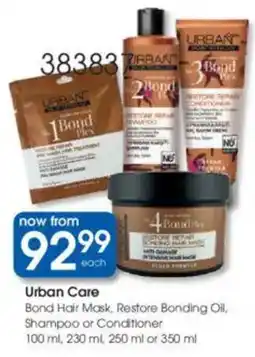 Clicks Urban Care Bond Hair Mask, Restore Bonding Oil, Shampoo or Conditioner offer