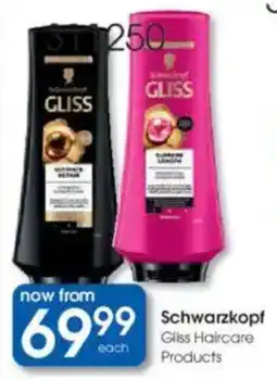 Clicks Schwarzkopf Gliss Haircare Products offer