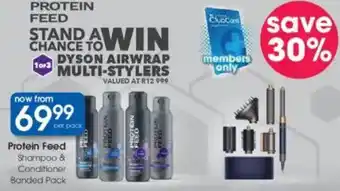 Clicks Protein Feed Shampoo & Conditioner Banded Pack offer
