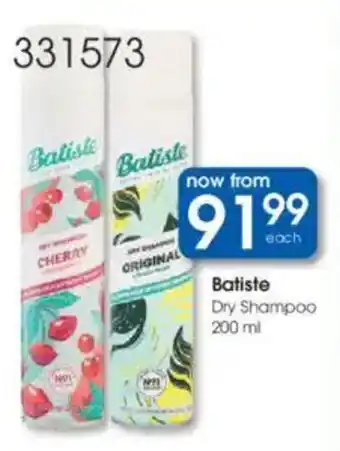 Clicks Batiste Dry Shampoo offer