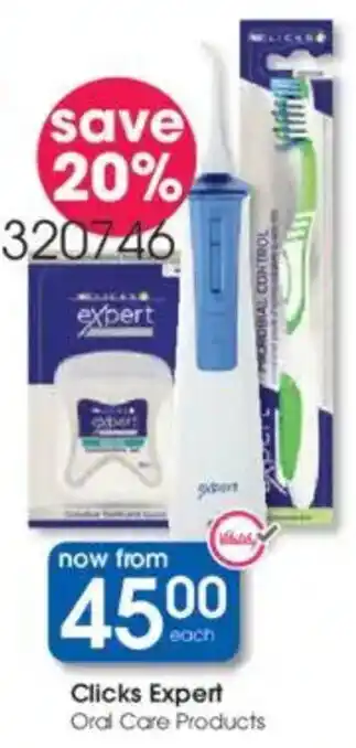 Clicks Clicks Expert Oral Care Products offer