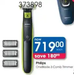 Clicks Philips OneBlade 3 Comb Trimmer offer
