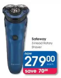 Clicks Safeway 3-Head Rotary Shaver offer