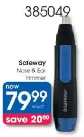 Clicks Safeway Nose & Ear Trimmer offer