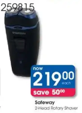 Clicks Safeway 2-Head Rotary Shaver offer