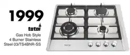 Save Hyper Totai Gas Hob Style 4 Burner Stainless Steel offer