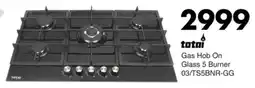 Save Hyper Totai Gas Hob On Glass 5 Burner offer
