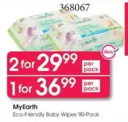 Clicks MyEarth Eco-Friendly Baby Wipes offer