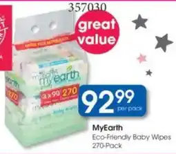 Clicks MyEarth Eco-Friendly Baby Wipes offer