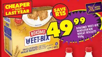 Shoprite Bokomo weet-bix wholegrain wheat biscuits offer