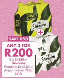 President Hyper Savanna Premium Dry/ Light/ Angry Lemon Cider NRB offer