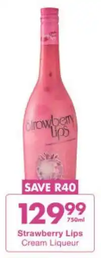 President Hyper Strawberry Lips Cream Liqueur offer