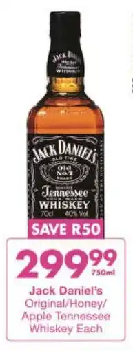 President Hyper Jack Daniel's Original/ Honey/ Apple Tennessee Whiskey offer