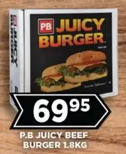 Goal Supermarket P.b juicy beef burger offer