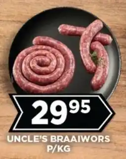 Goal Supermarket Uncle's braaiwors offer