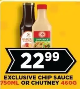 Goal Supermarket Exclusive chip sauce or chutney offer