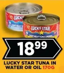 Goal Supermarket Lucky star tuna in water or oil offer